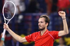 Novak Djokovic suffers first defeat of 2023 as Daniil Medvedev wins Dubai semi