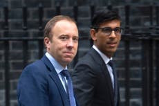 Hancock mocked Sunak’s Eat Out To Help Out scheme, leaked WhatsApps reveal