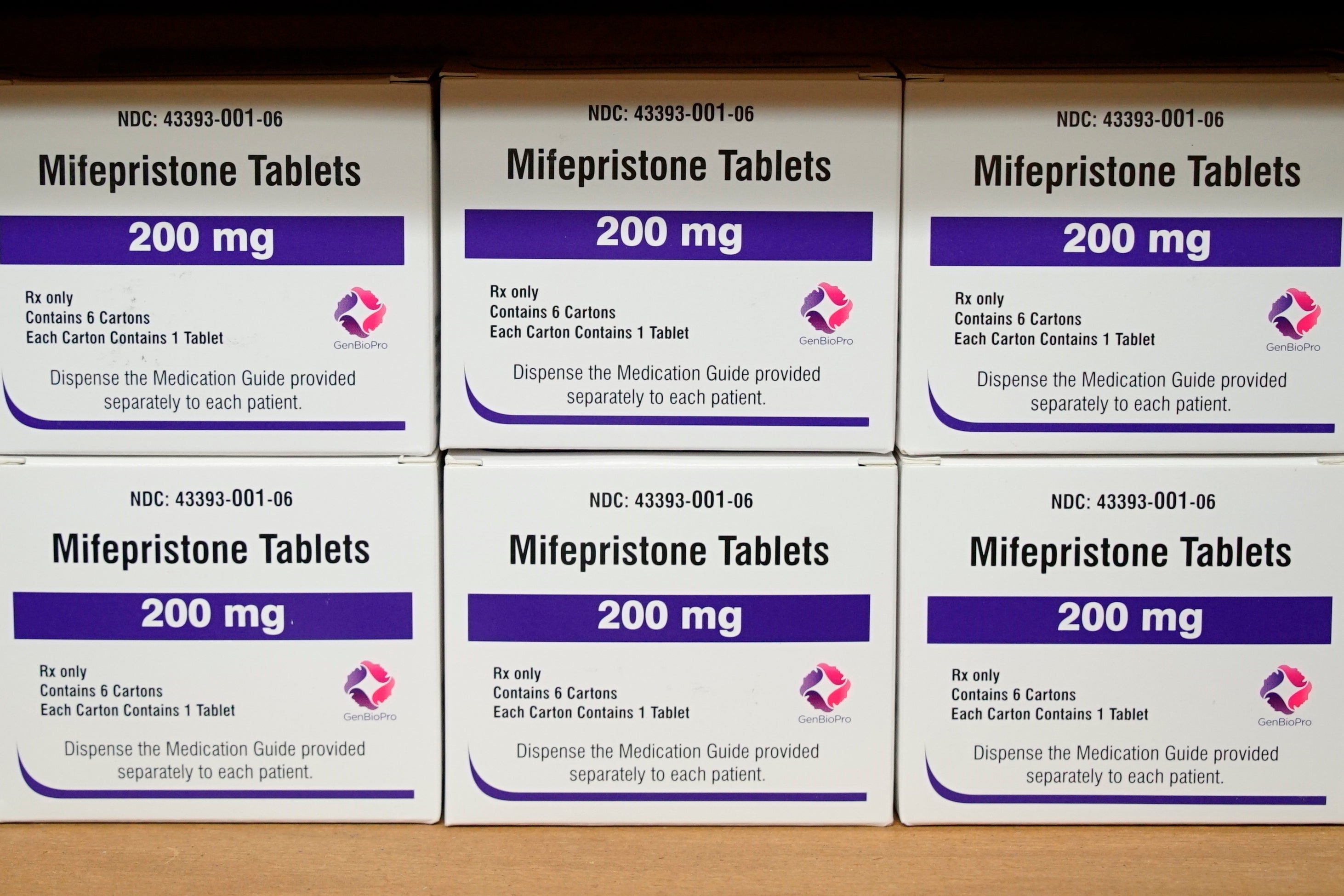 Mifepristone is used for abortions conducted in under 8 weeks’ gestation