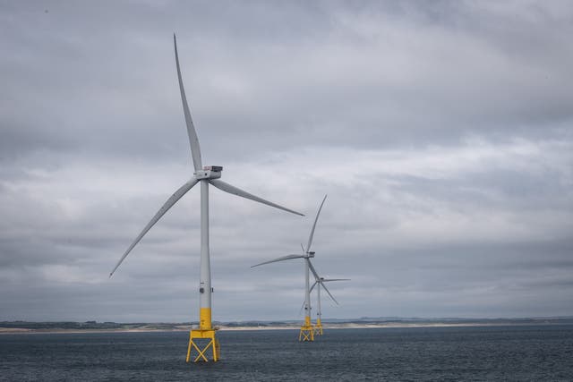 ScotWind leases portions of Scotland’s seabed for offshore wind farms (Michal Wachucik/PA)