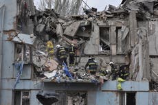 Ukraine-Russia news – latest: Putin’s army hit command centre in Zaporizhzhia, Moscow claims