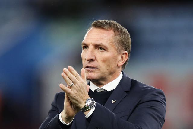 Leicester manager Brendan Rodgers marked four years in charge last weekend. (Isaac Parkin/PA)