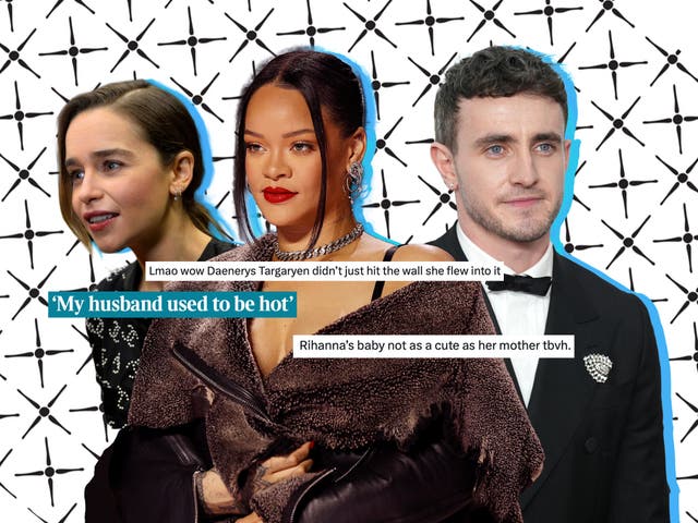 <p>Emilia Clarke, Rihanna and Paul Mescal have all been the subject of cruel viral tweets in recent weeks</p>