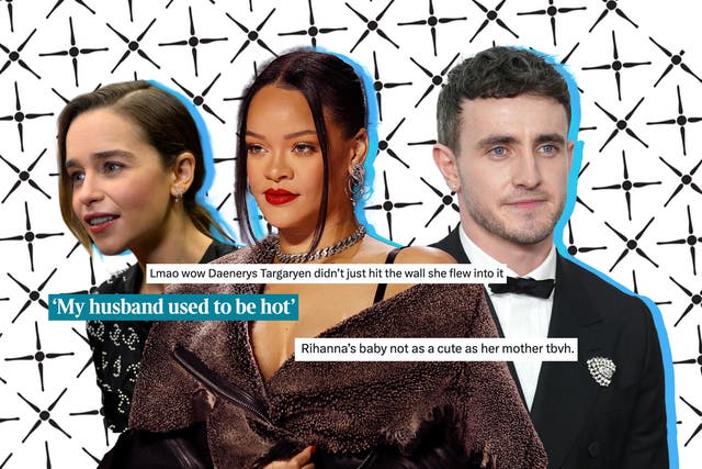 <p>Emilia Clarke, Rihanna and Paul Mescal have all been the subject of cruel viral tweets in recent weeks</p>