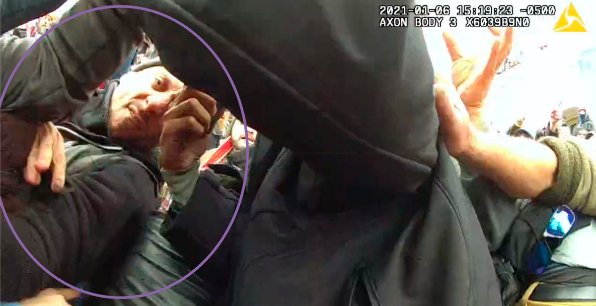 Capitol rioter guilty of stealing badge from beaten officer
