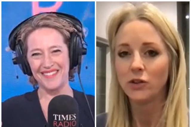 <p>Isabel Oakeshott and Cathy Newman clashed during the interview</p>