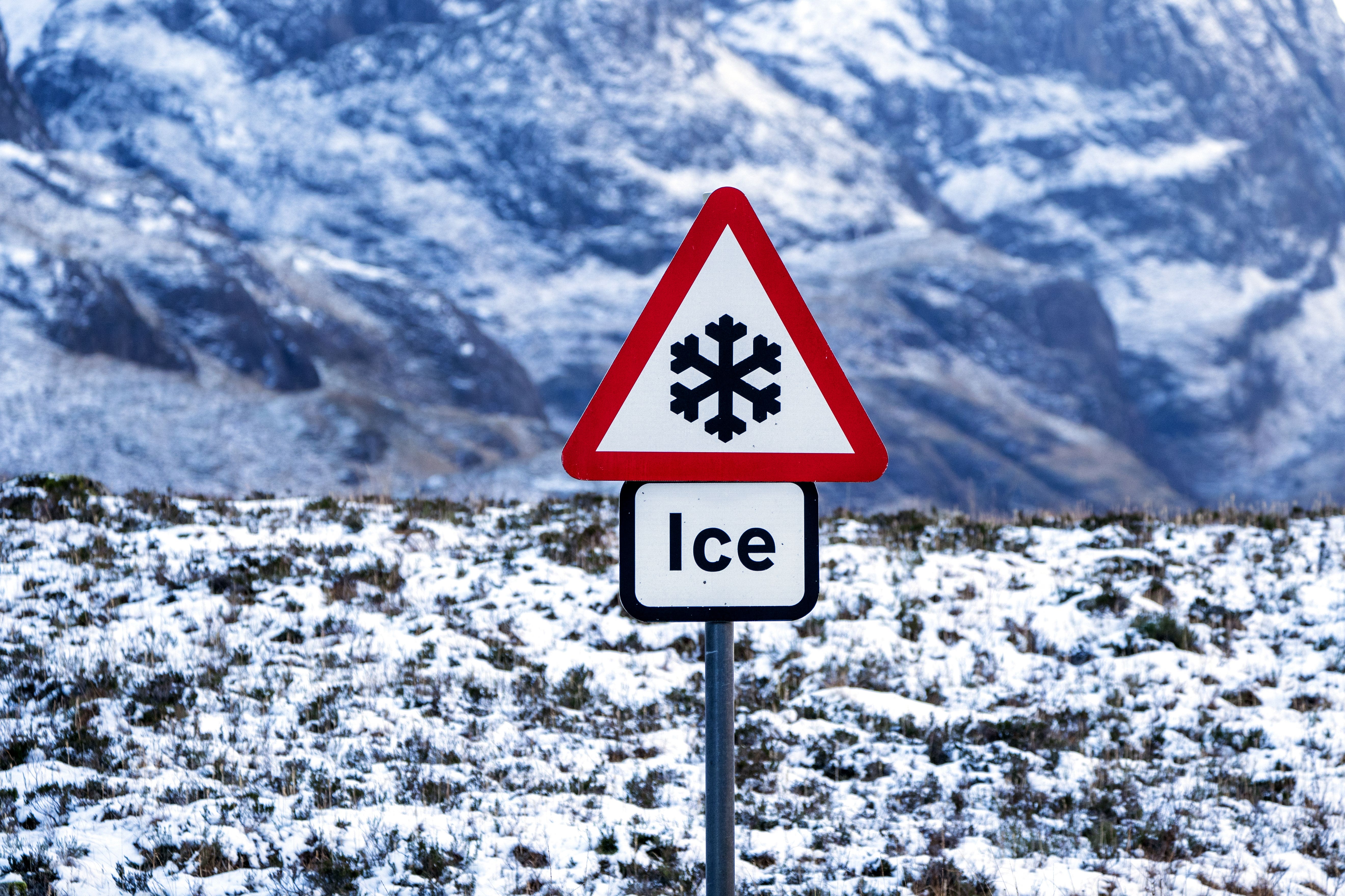 Scotland and north-east England could see snow and ice bring disruption next week (Jane Barlow/PA)