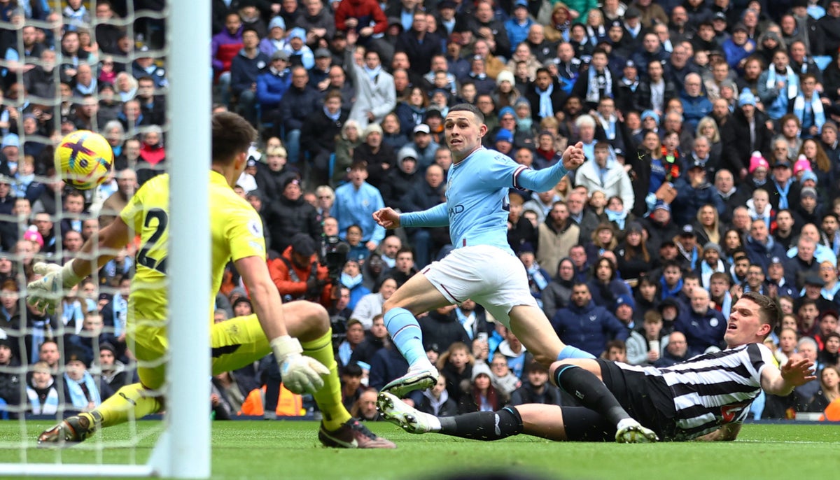 Manchester City vs Newcastle LIVE: Premier League latest score and updates as Phil Foden goal opens scoring
