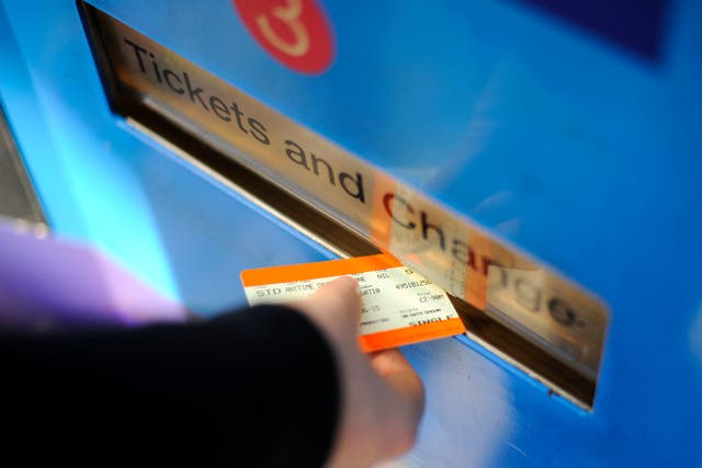 Train passengers will be hit by the largest hike in fares for more than a decade on Sunday despite record poor reliability (Lauren Hurley/PA)