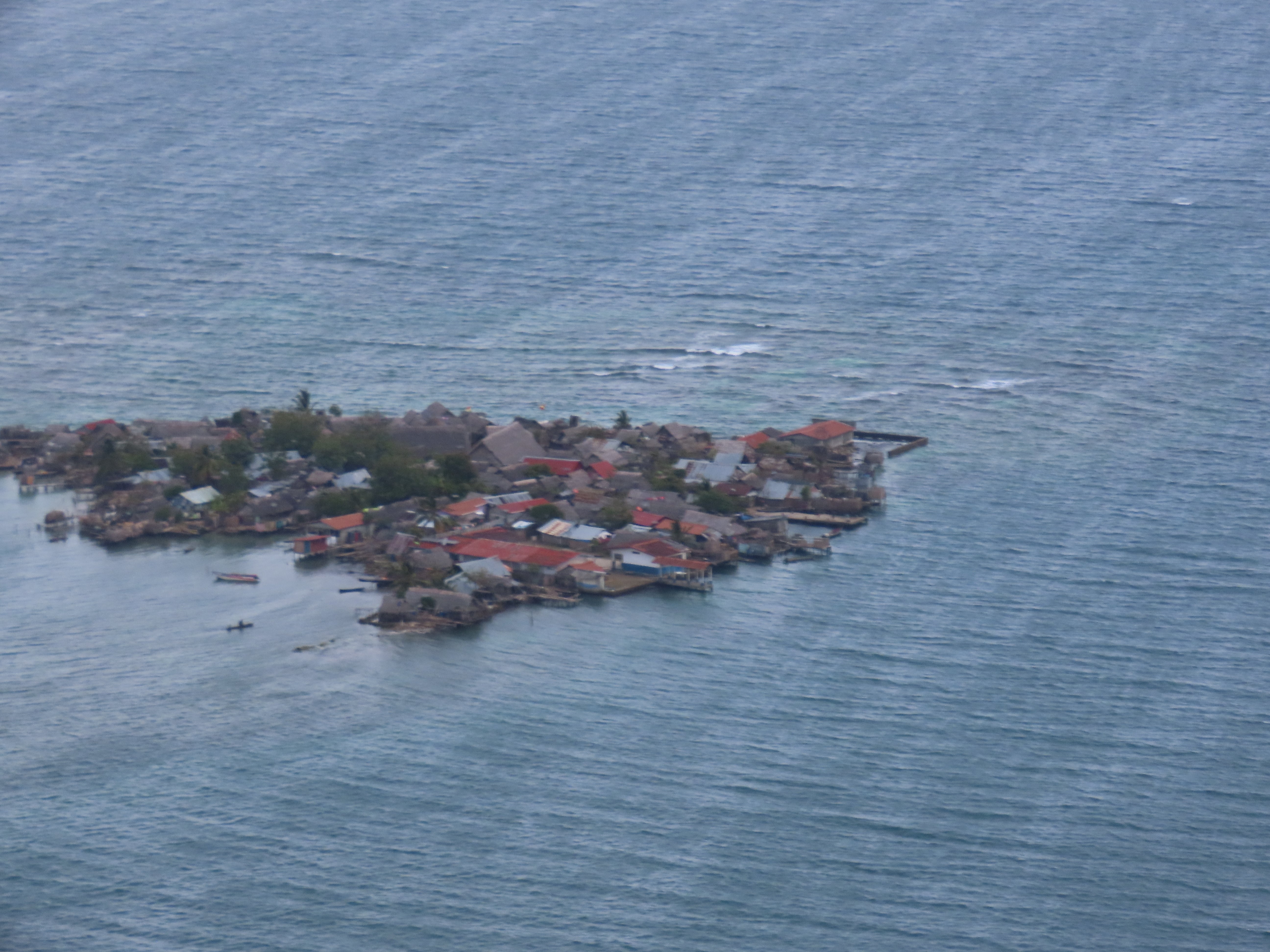 The Guna Yala governor explained graphically how the sea flowed into the village on all sides until the whole place was underwater