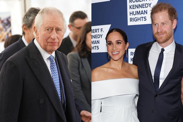 <p>King Charles III has reportedly officially invited the Duke and Duchess of Sussex to his coronation</p>