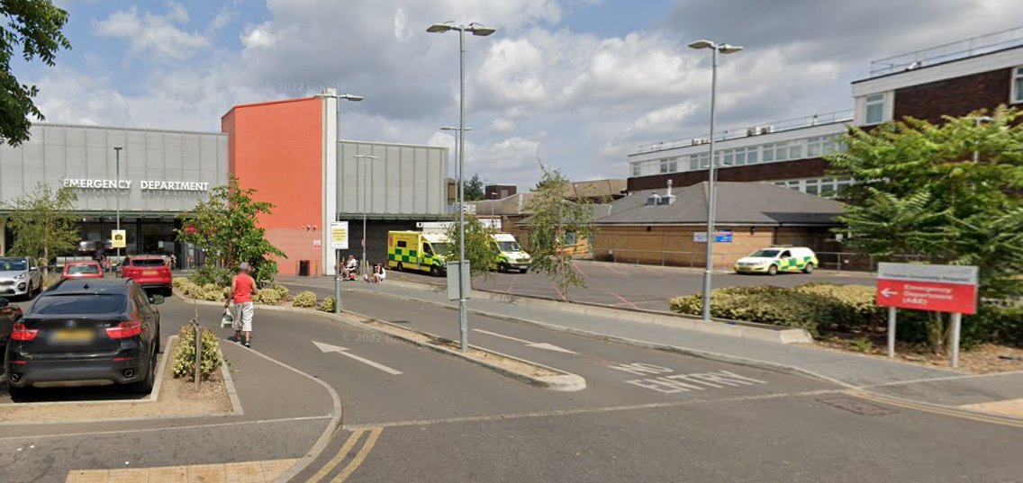 A fire has broken out at Croydon University Hospital’s A&E department