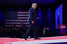 Trump news - live: Trump rages at CPAC empty seats mockery as he posts about Murdoch at 3am on Truth Social