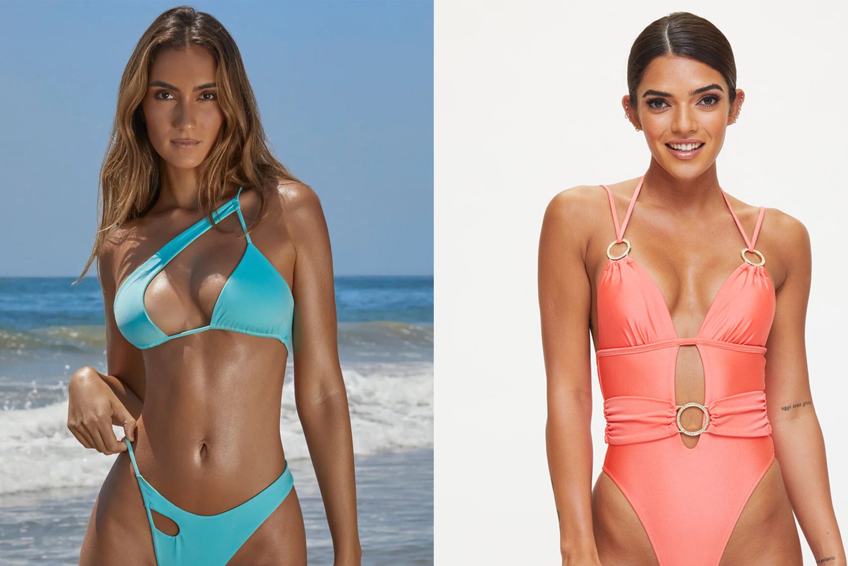 Asymmetric cuts and bejewelled details have proved popular on Love Island (Neena Swim/Ann Summers/PA)