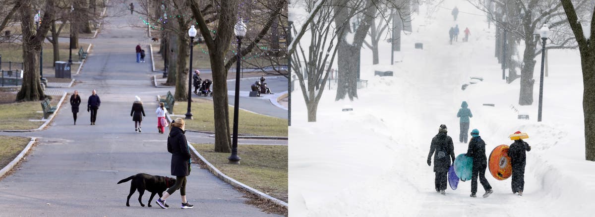 Snow has been a no-show for some traditionally wintry cities