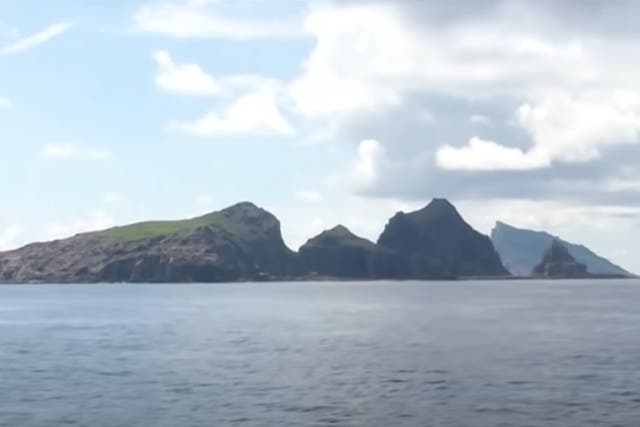 <p>Screengrab from a video showing a part of the disputed Senkaku Islands that is controlled by Japan but claimed by China</p>