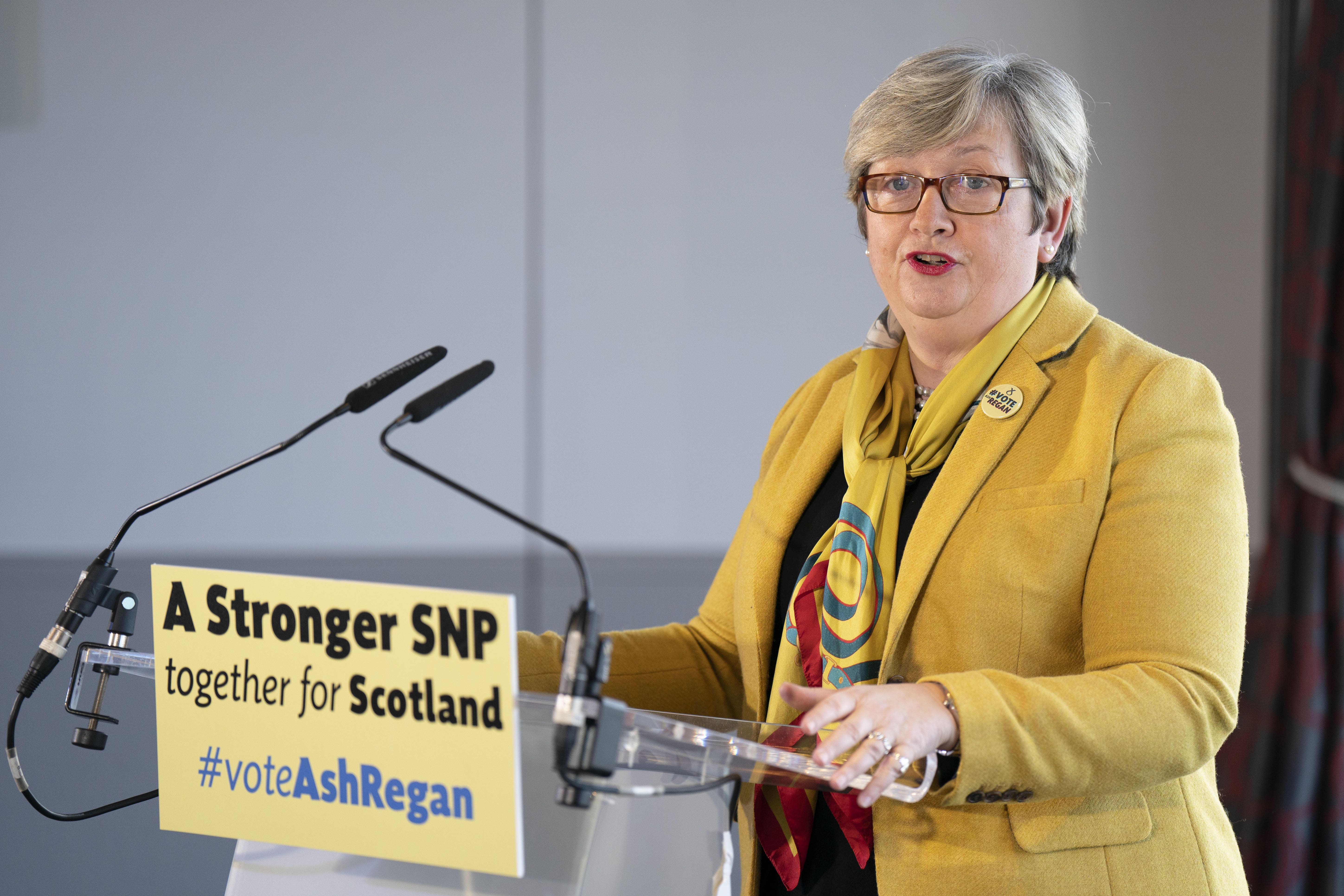 Joanna Cherry introduced Ash Regan’s campaign (Jane Barlow/PA)