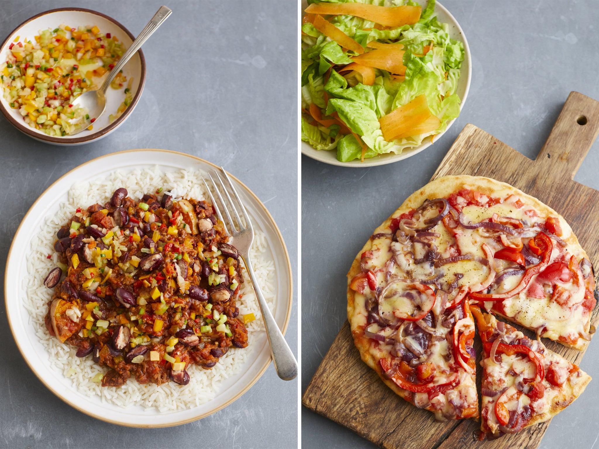 You won’t need the oven for this microwave chilli con carne or frying pan pizza