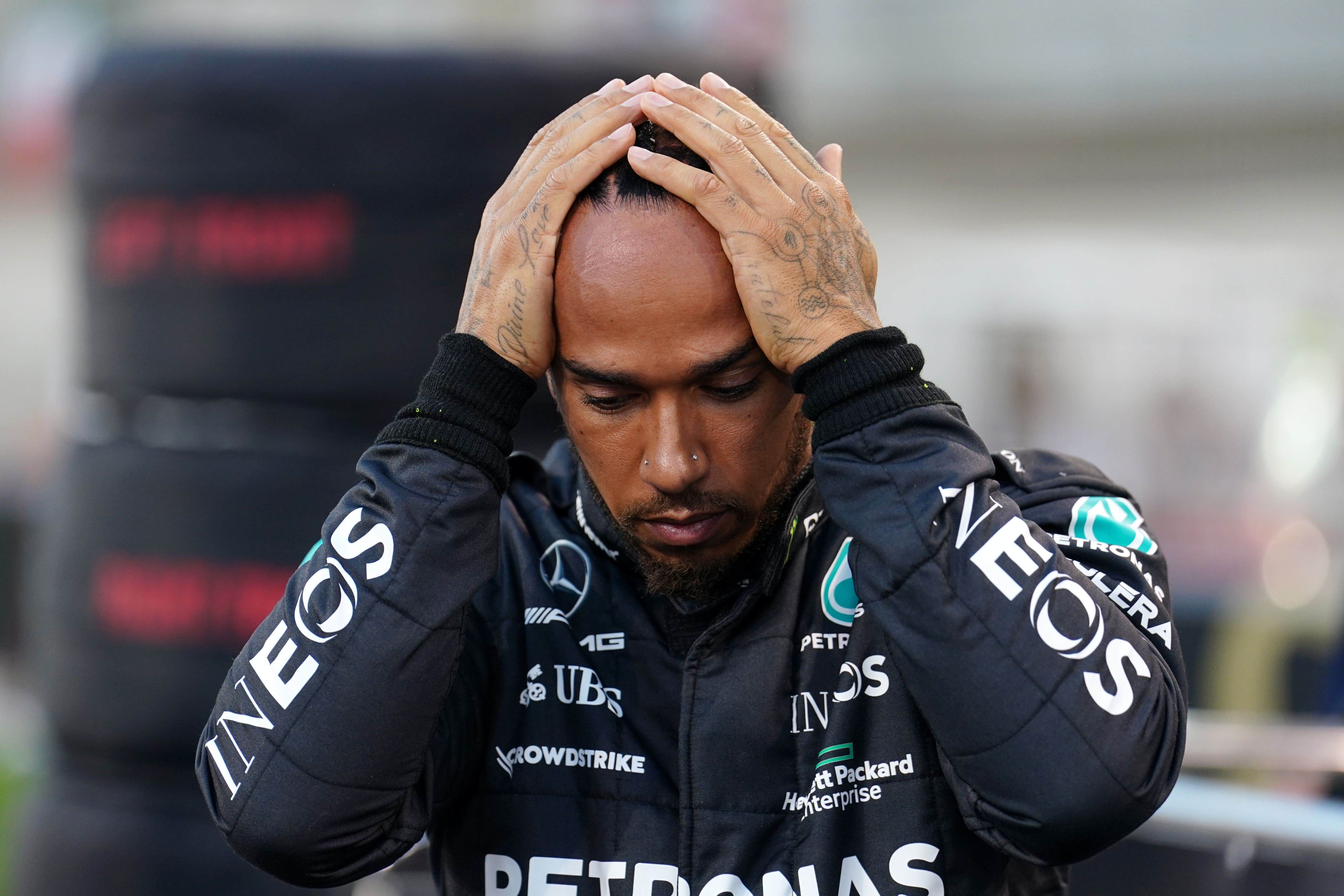 Lewis Hamilton finished fifth at the Bahrain Grand Prix