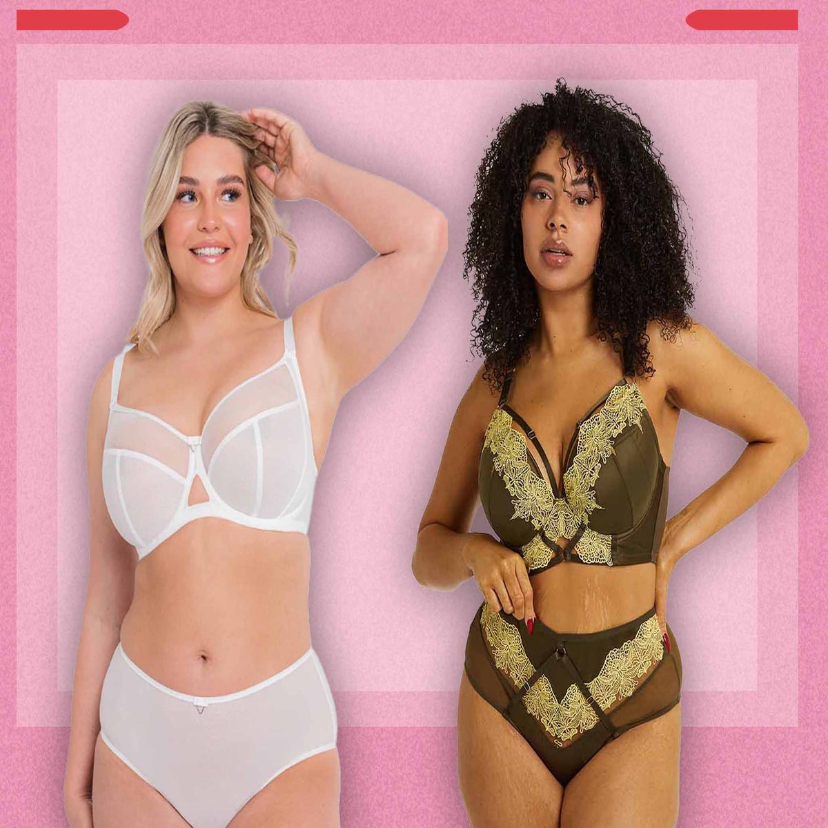 Premium Vector  Female figure type women in lingerie showing body