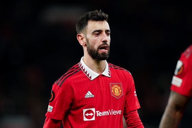 Bruno Fernandes will escape punishment from the FA (Martin Rickett/PA)