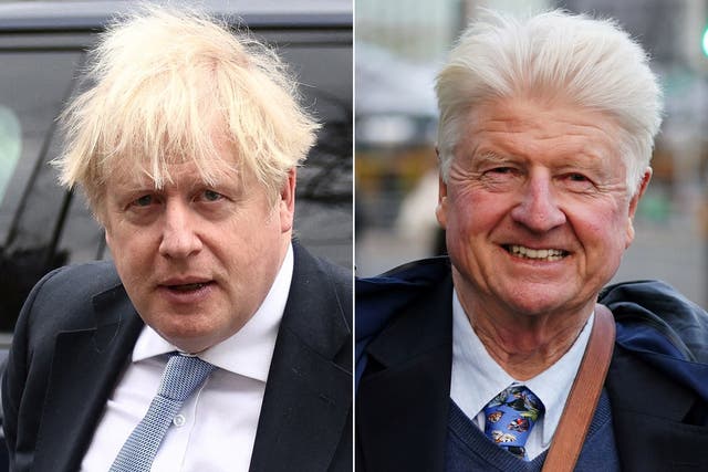 <p>Boris Johnson and Stanley Johnson </p>