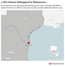 Mexico kidnapping map: Where were four US citizens abducted at gunpoint in Matamoros?