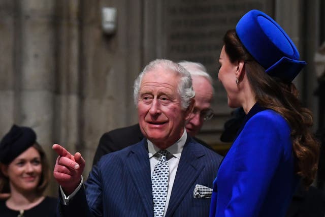 Charles at the Commonwealth Day service in 2022 (Daniel Leal/PA)