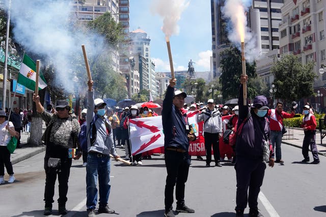 BOLIVIA-PROTESTAS MAESTROS