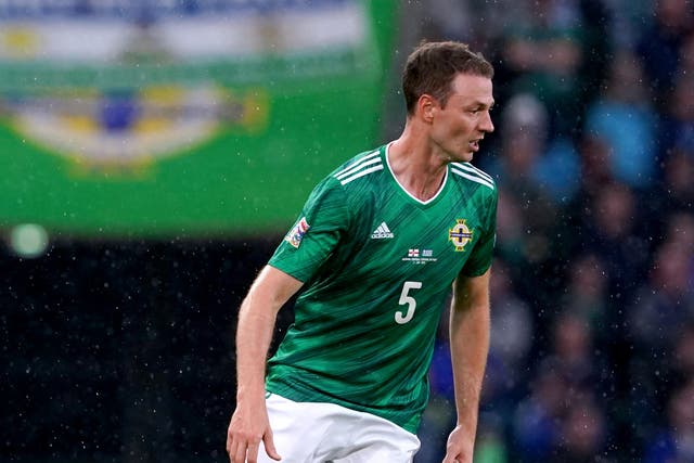 Jonny Evans has been named in Michael O’Neill’s Northern Ireland squad despite being out with injury (Brian Lawless/PA)