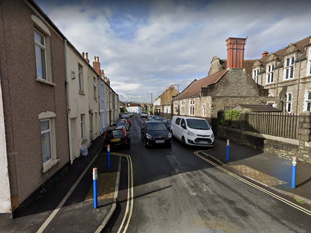 <p>Cars parked up on British Road in Bedminster, Bristol</p>