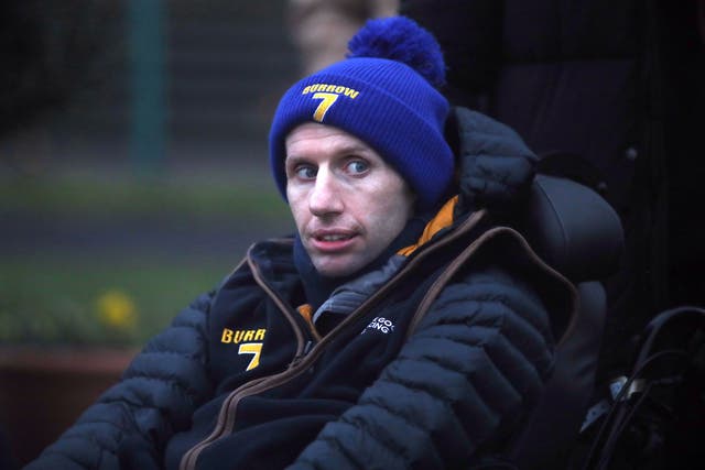 Rob Burrow has received an award from the prime minister for motor neurone disease campaigning (Simon Marper/PA)