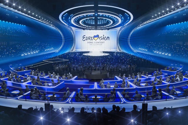 The international singing competition will take place at the 11,000-capacity Liverpool Arena (BBC/Eurovision/PA)