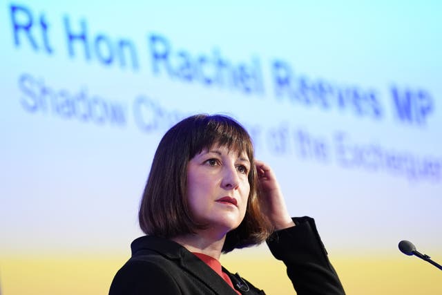 Shadow chancellor Rachel Reeves was speaking at the MakeUK conference in London (Stefan Rousseau/PA)