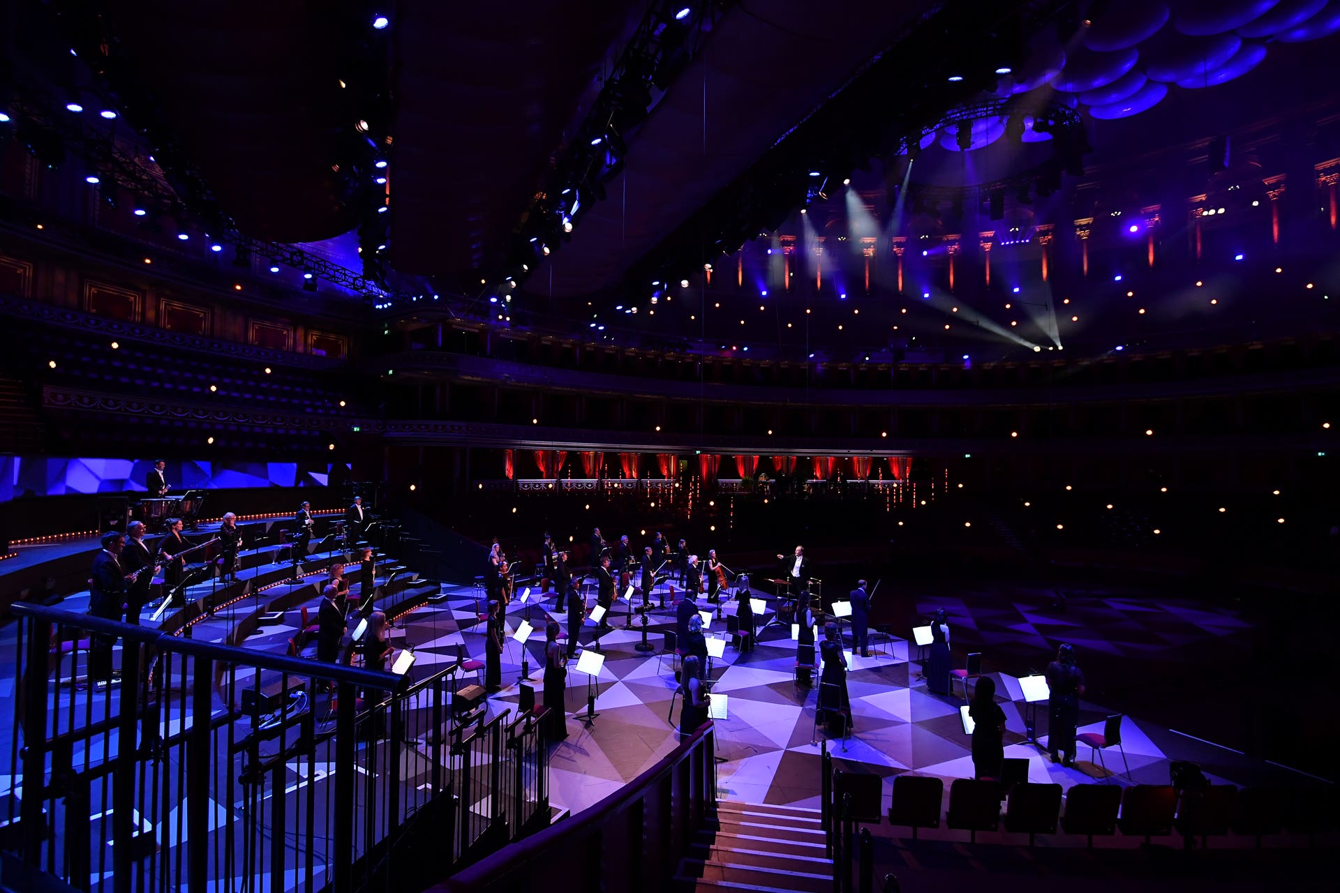 The BBC Symphony Orchestra during the First Night of the Proms 2020 at the Royal Albert Hall in London (BBC/PA)