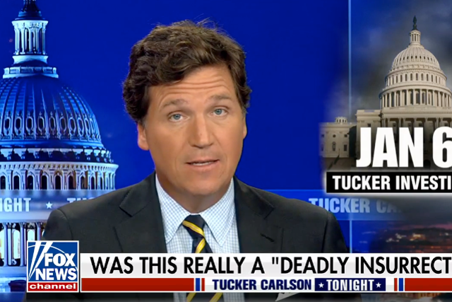 <p>Tucker Carlson claims January 6 Capitol riot was neither an ‘insurrection,’ nor ‘deadly’</p>