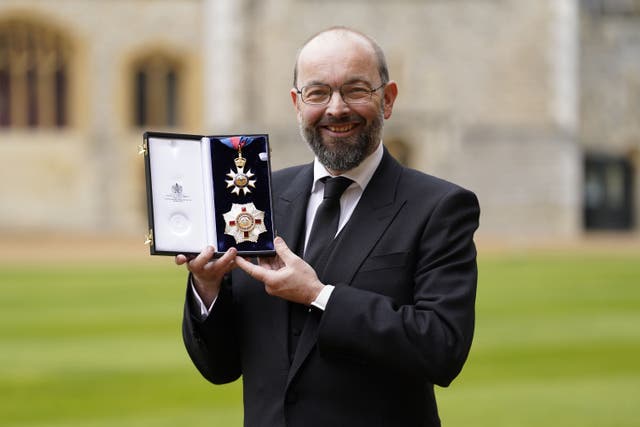 Sir James Duddridge after receiving his Knighthood for political and public service, from the Prince of Wales during an investiture ceremony at Windsor Castle, Berkshire. Picture date: Tuesday March 7, 2023.