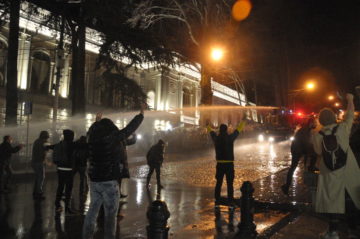 Georgians protest against draft law on media, nonprofits