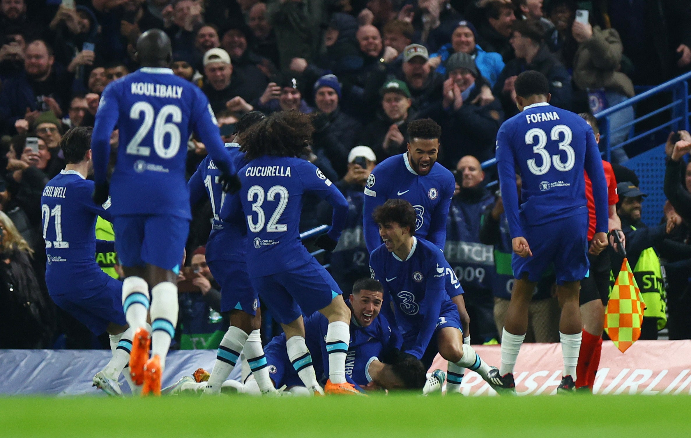 Chelsea came from behind in the tie to seal a place in the Champions League quarter finals