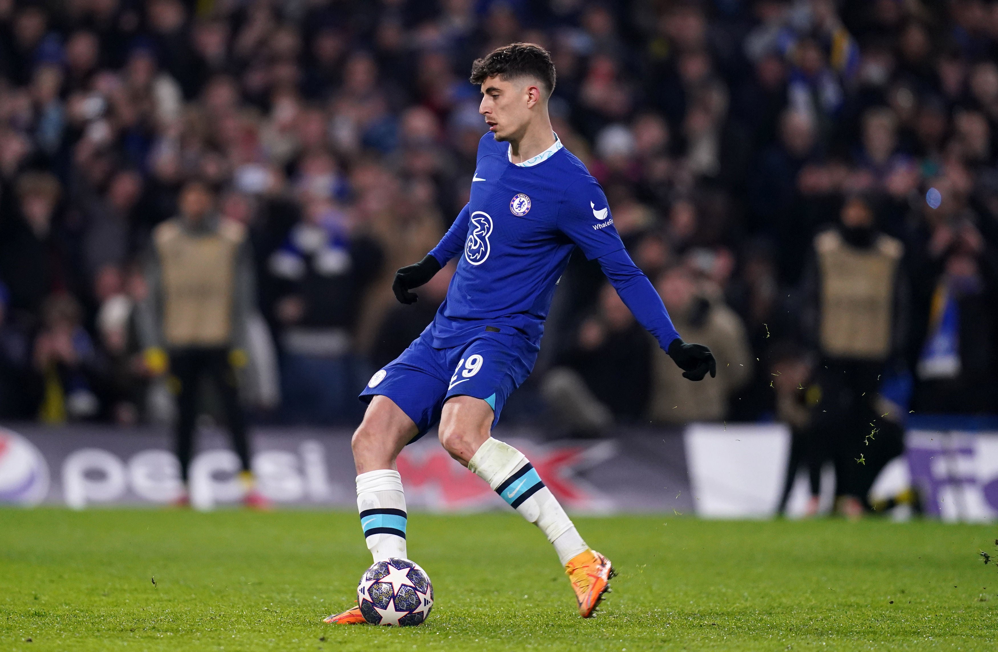 Kai Havertz converted at the second attempt from the penalty spot to take Chelsea through in the Champions League