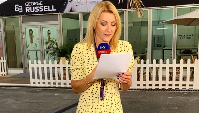 <p>Rachel Brookes is a regular in front of the camera and behind the microphone for Sky’s coverage of Formula 1  </p>