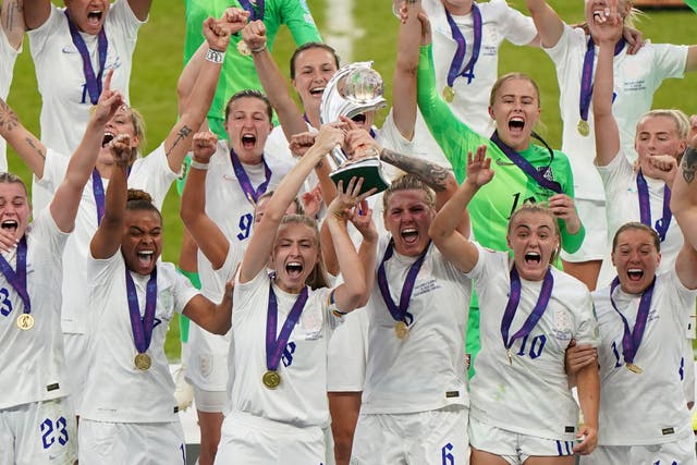<p>The Lionesses have been honoured for their Euro 2022 triumph at Wembley by having a London Overground line named after them </p>