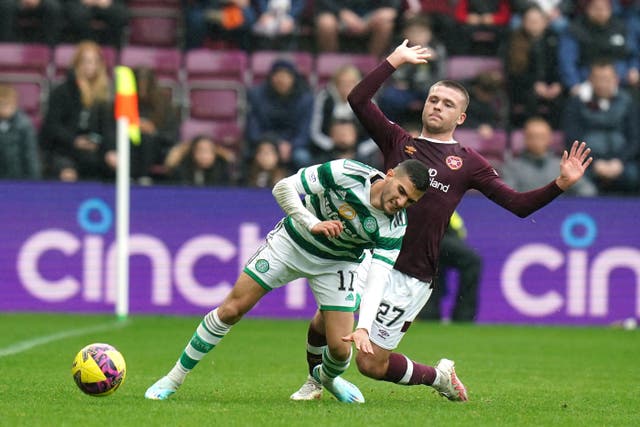 Celtic and Hearts meet twice in four days (Jane Barlow/PA)