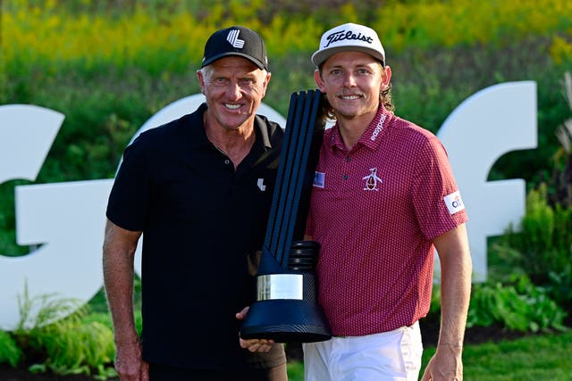 <p>Cameron Smith (right) last year elected to join LIV Golf, which is fronted by fellow Australian Greg Norman </p>