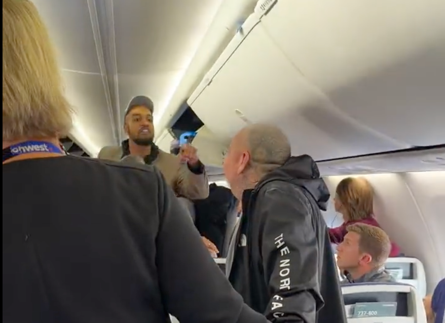 Video footage shows the altercation onboard the Southwest Airlines flight to Phoenix