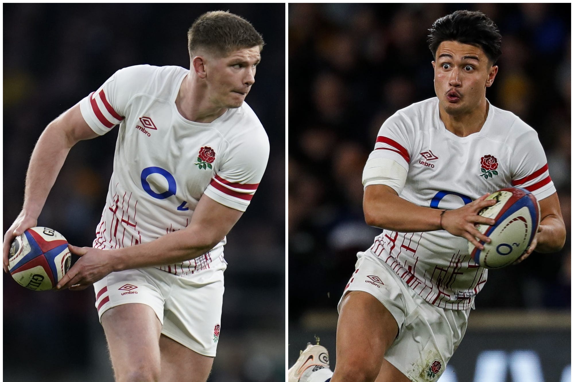 Owen Farrell and Marcus Smith are rivals for the England No 10 jersey
