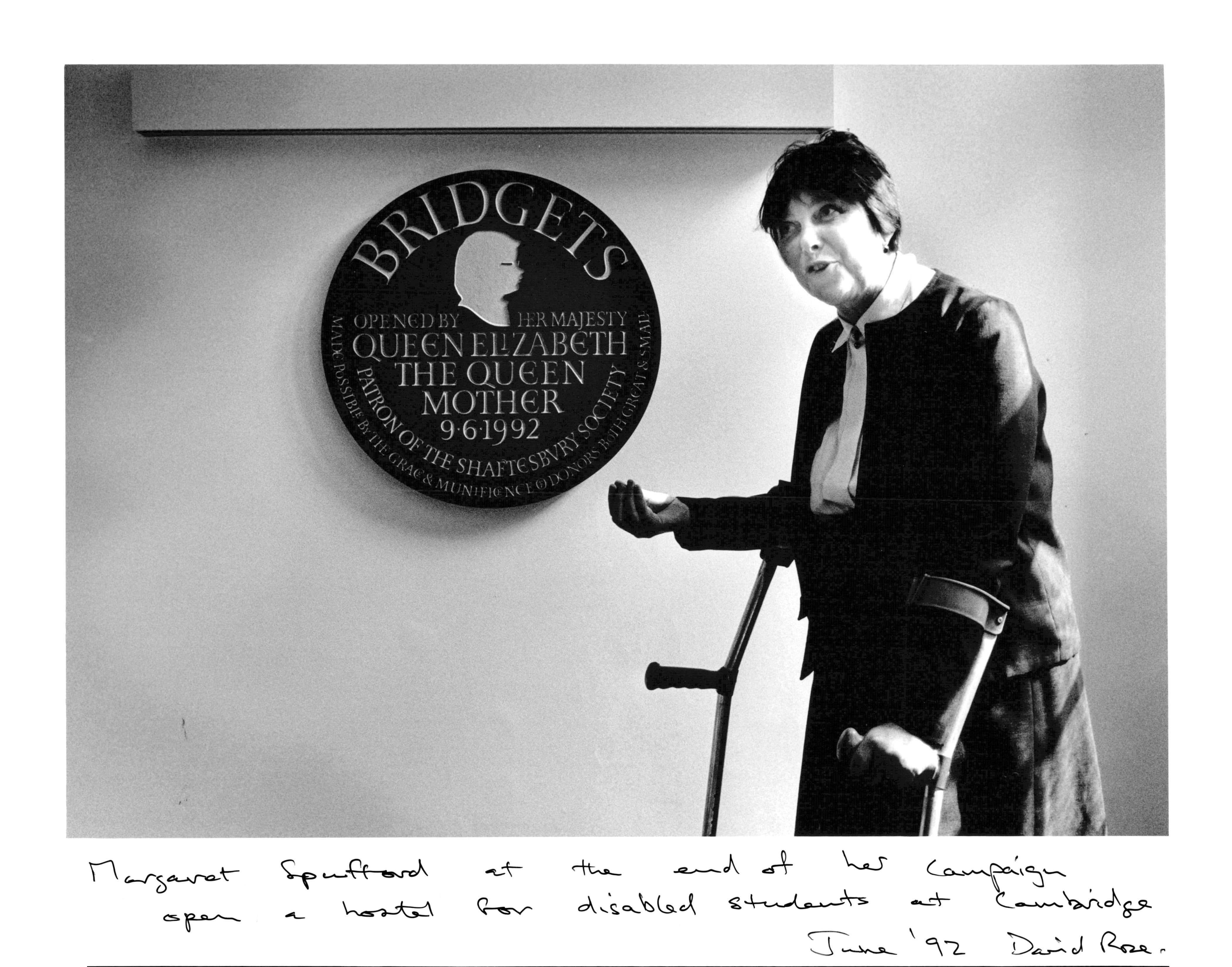 Campaigner Dr Margaret Spufford 1992