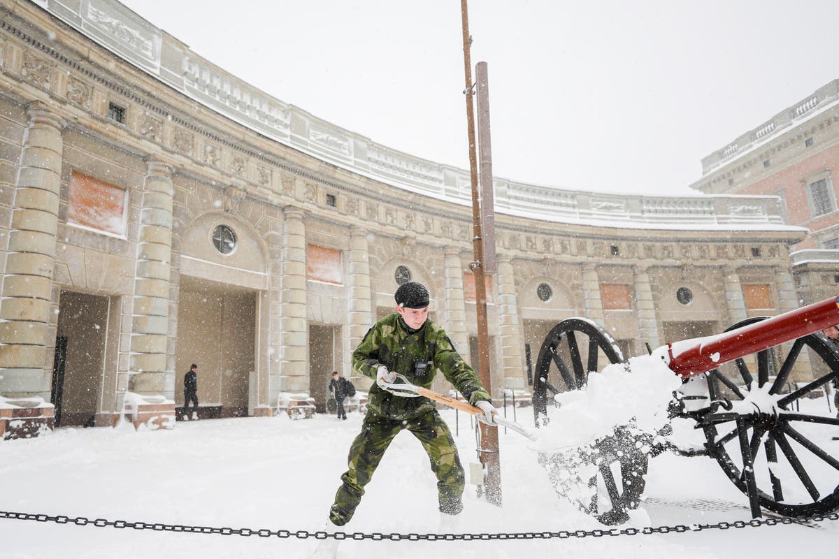 Flights suspended as Arctic air, snow and sleet blast UK