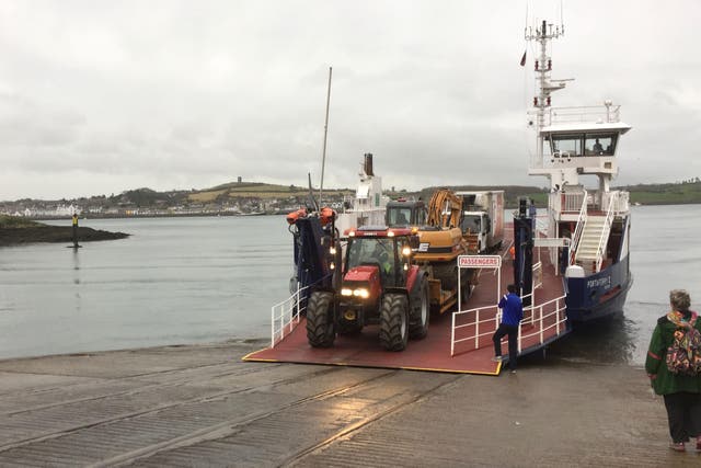 Workers on the Strangford ferry service are set to be among civil servants to take part in strike action over pay (Michael McHugh/PA)