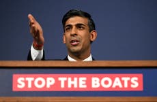 Rishi Sunak vows to use ‘as many barges as it takes’ to house asylum seekers